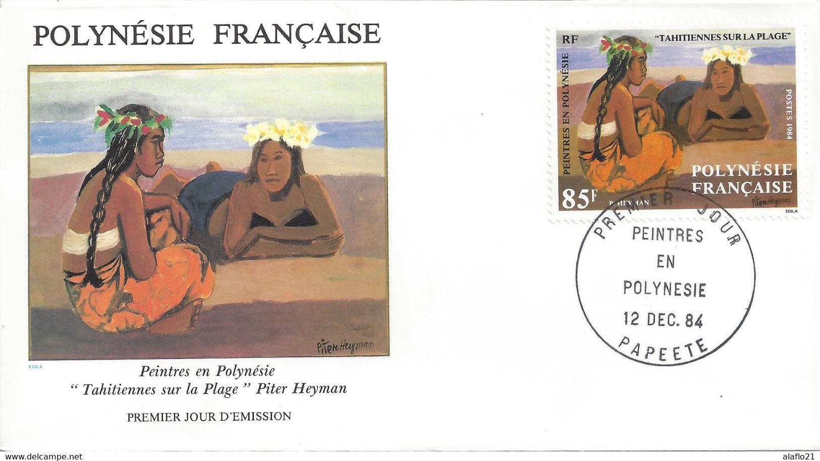 POLYNESIE - ENVELOPPE 1er JOUR N° 226 - PEINTURE De Piter HEYMAN - FDC