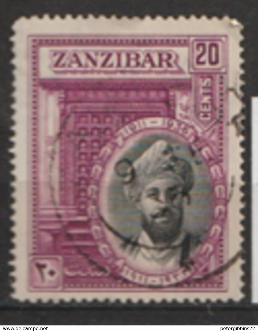 Zanziar   1936  SG  324 20c  Fine Used - Zanzibar (1963-1968)