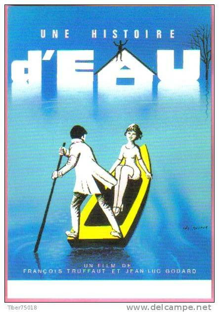 Carte Postale : Une Histoire D'eau (cinéma Film) - François Truffaut Et Jean Luc Godard - Illustration Léo Kouper (1958) - Kouper