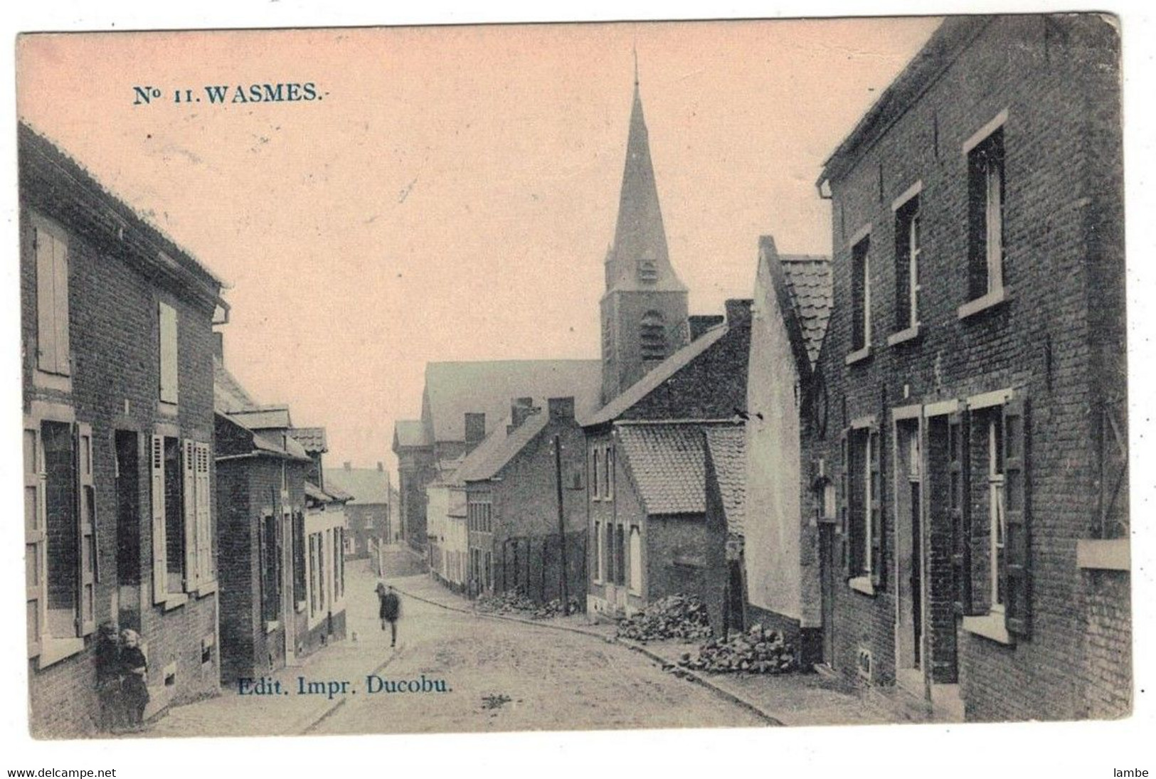 Wasmes - Rue Des Juifs - Edition Ducobu - 1918 - Colfontaine