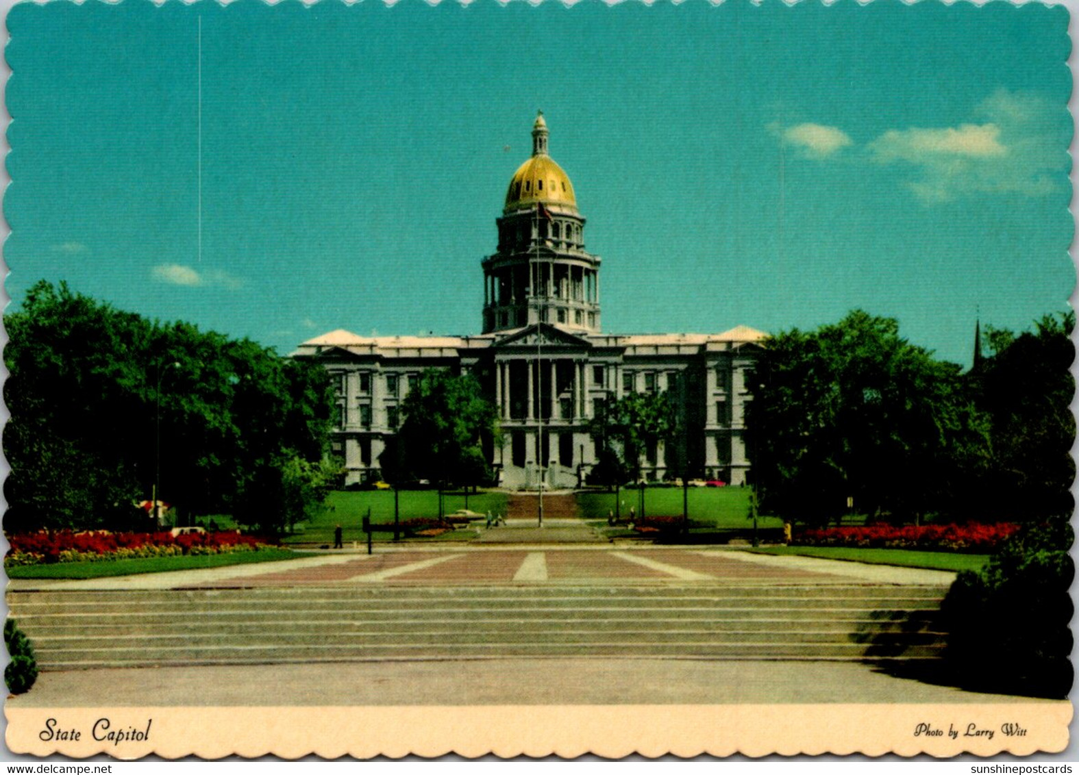 Colorado Denver State Capitol Overlooking The Civic Center - Denver