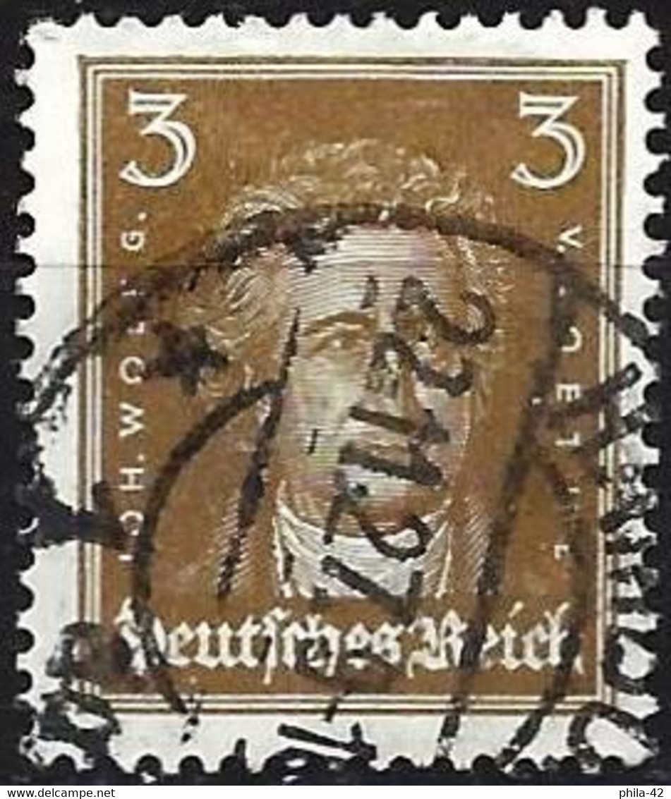 Germany 1927 - Mi 386 - YT 379 ( Johann Wolfgang Von Goethe, Poet & Writer ) - Ecrivains