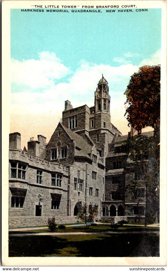 Connecticut New Haven The Little Tower From Branford Court Harkness Memorial Quadrangle - New Haven