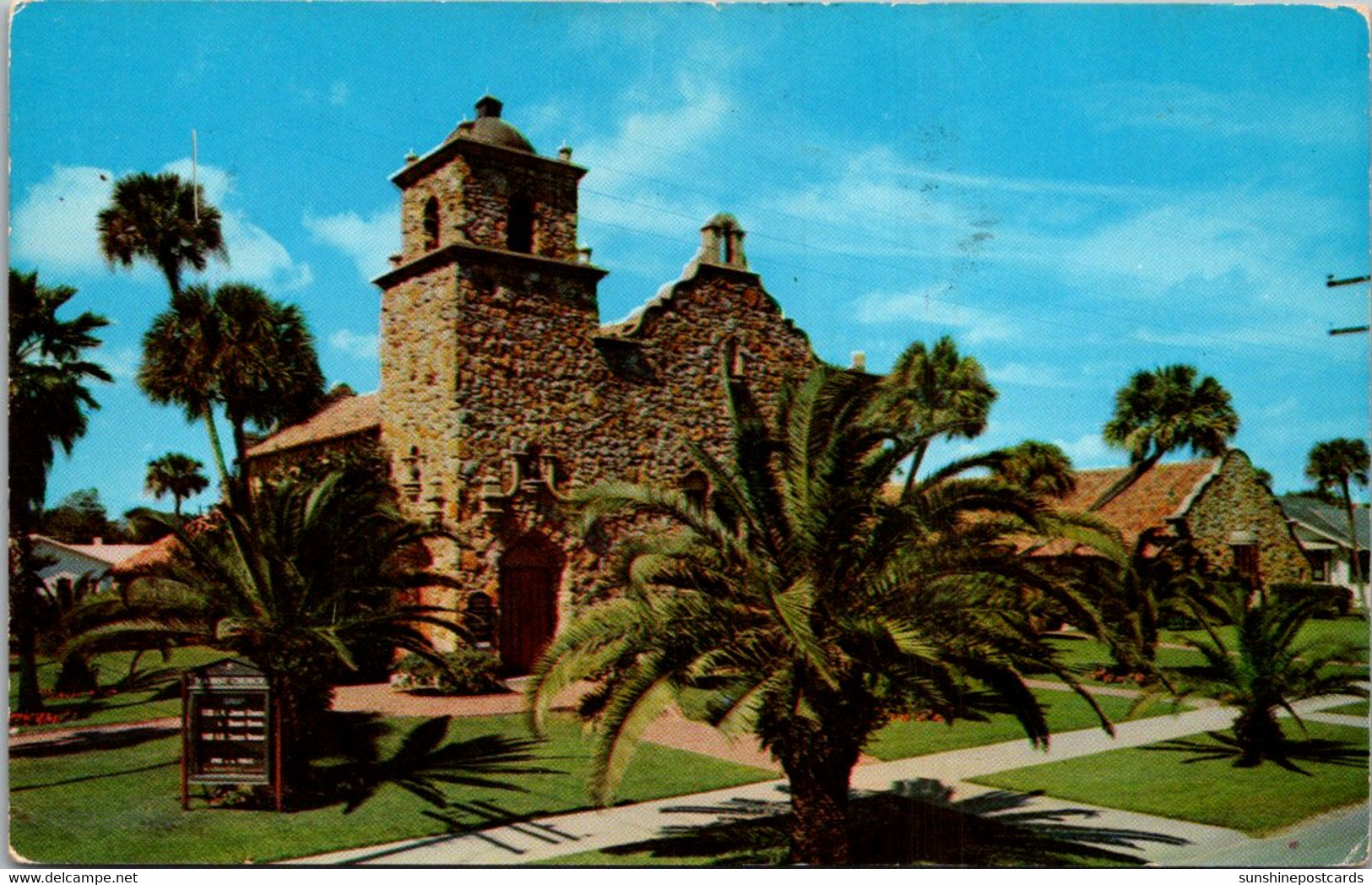 Florida Daytona Beach The Tourist Church 1959 - Daytona