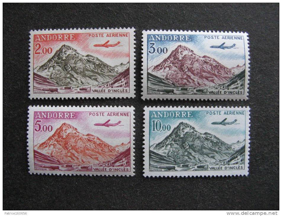 TB Série De Timbres D'Andorre PA N°5 Au PA N° 8, Neufs XX. - Posta Aerea