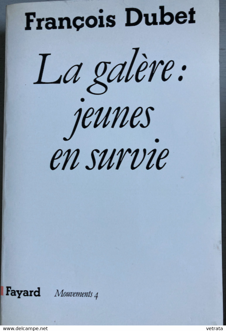 François Dubet : La Galère Des Jeunes En Survie (Fayard-1992-502 Pages) - Sociologie