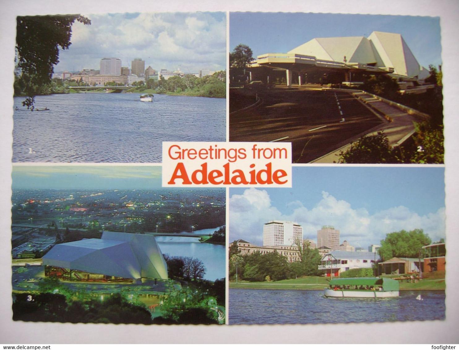 Adelaide - River Torrens, Festival Centre, "Popeye" With Boatshed In Background - Adelaide