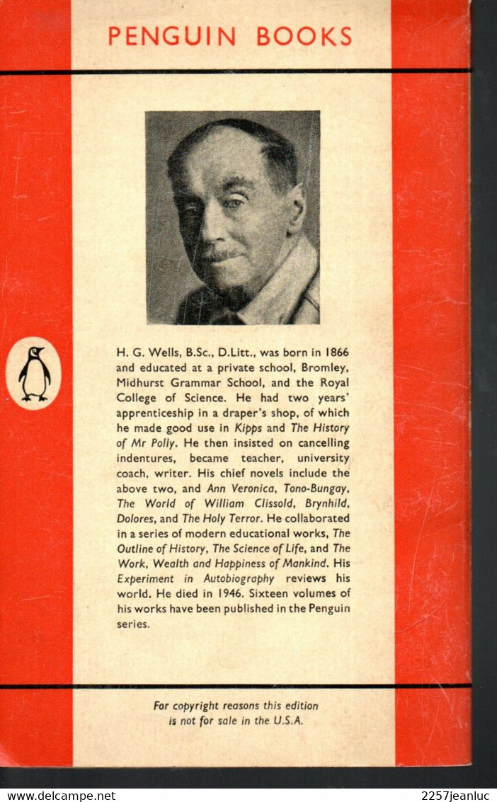 The War Of The Worlds  *  By H.G.Wells  - Penguin Books 1960 - Andere & Zonder Classificatie