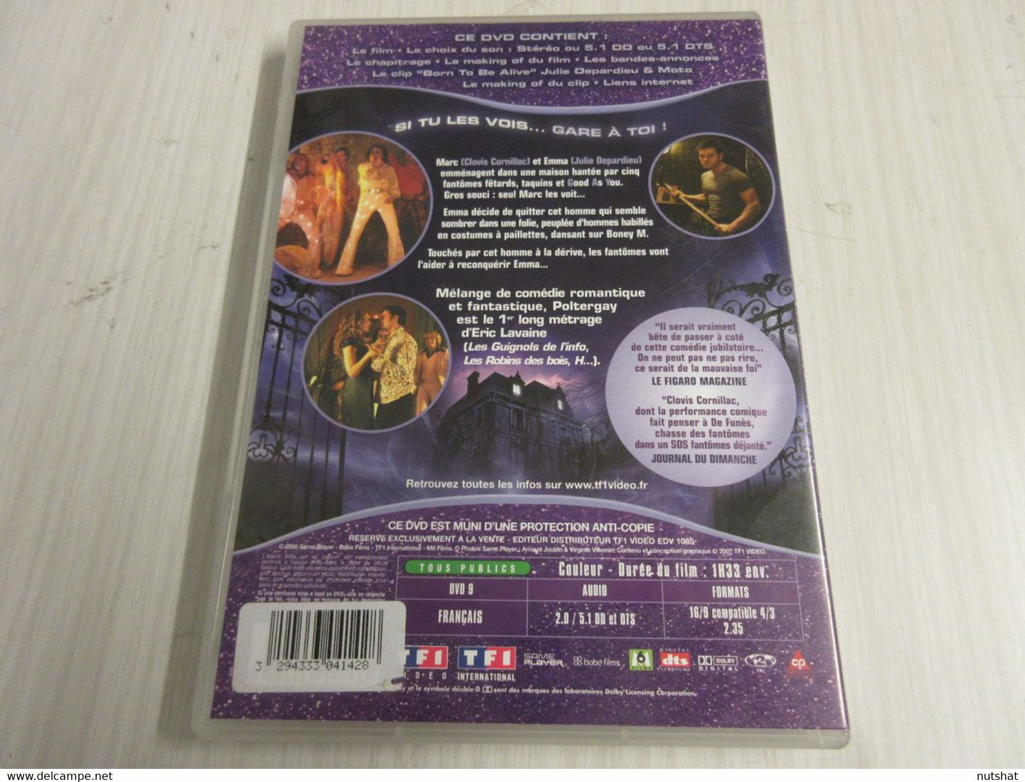DVD CINEMA POLTERGAY Clovis CORNILLAC Julie DEPARDIEU 2000 93mn + Bonus - Horreur