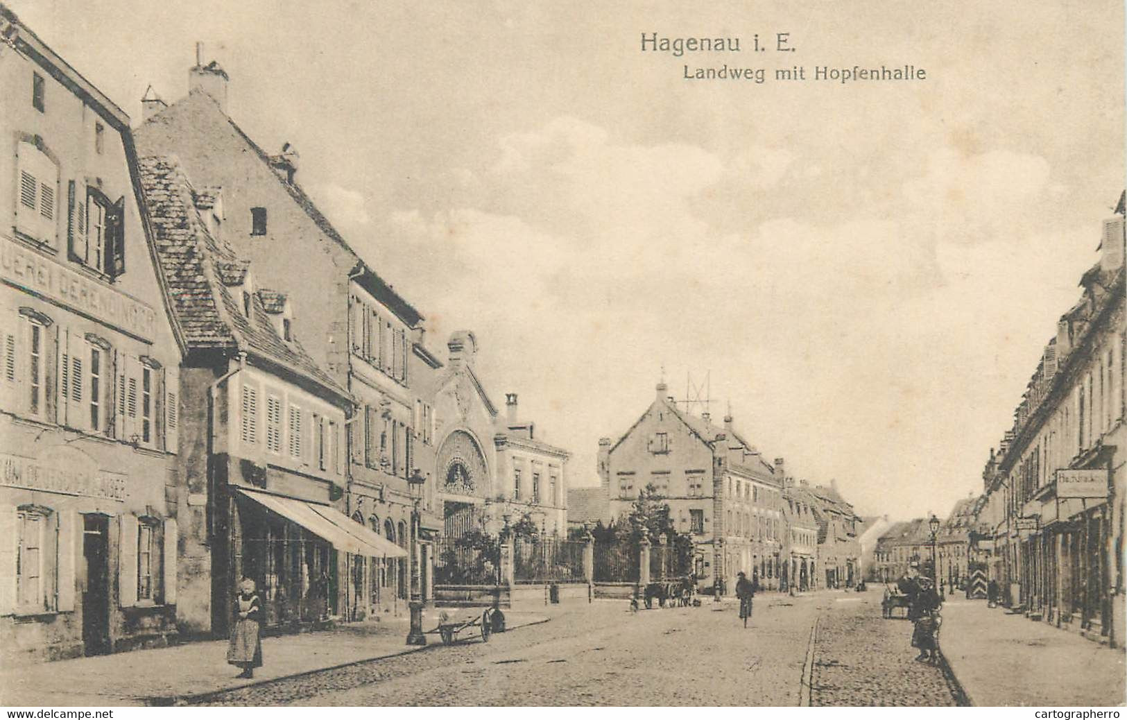 Haguenau Landweg Mit Hopfenhalle - Haguenau