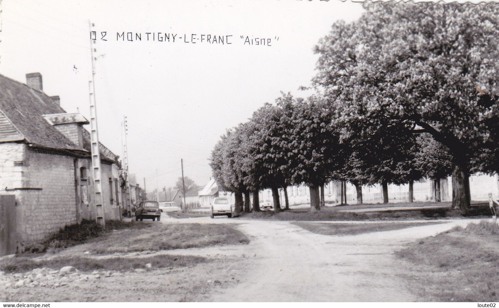 9 CPSM  PHOTO  DE MONTIGNY LE FRANC AISNE  149 HABITANTS  PRES DE MONCORNET  CANTON DE MARLE