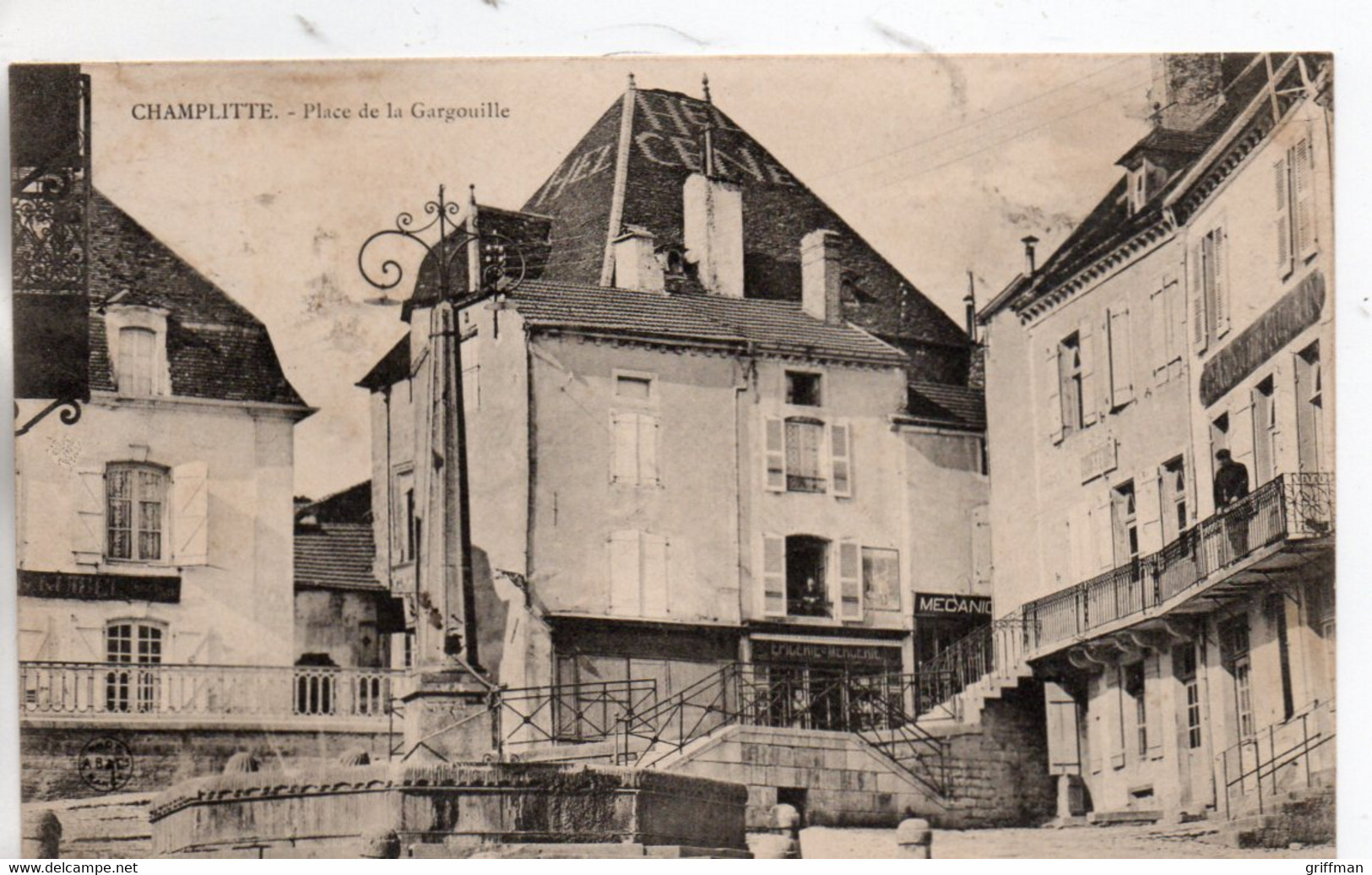 CHAMPLITTE PLACE DE LA GARGOUILLE 1905 TBE - Champlitte