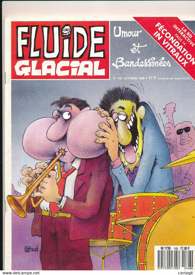 Livres, BD,  Revues -Revue"FLUIDE GLACIAL" N°148-Octobre 1988-Umour Et Bandessinées (détails Description Et Scan) - Fluide Glacial