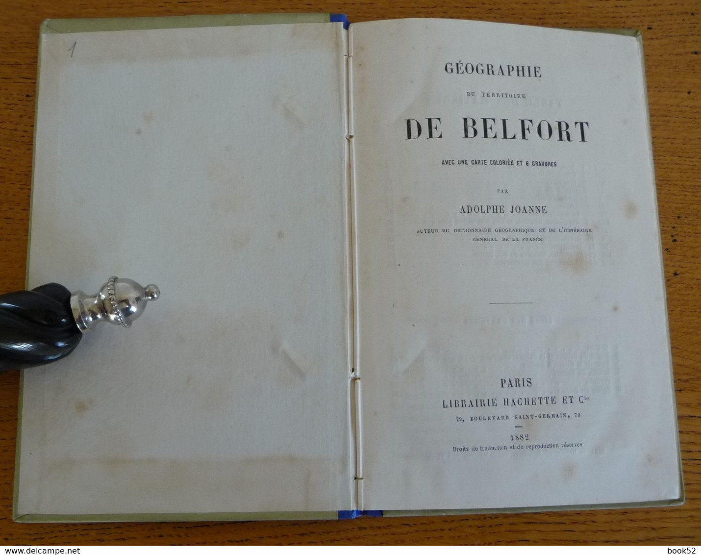 Géographie Du TERRITOIRE DE BELFORT Par Adolphe JOANNE (1882) 6 Gravures Et 1 Carte Coloriée - Franche-Comté