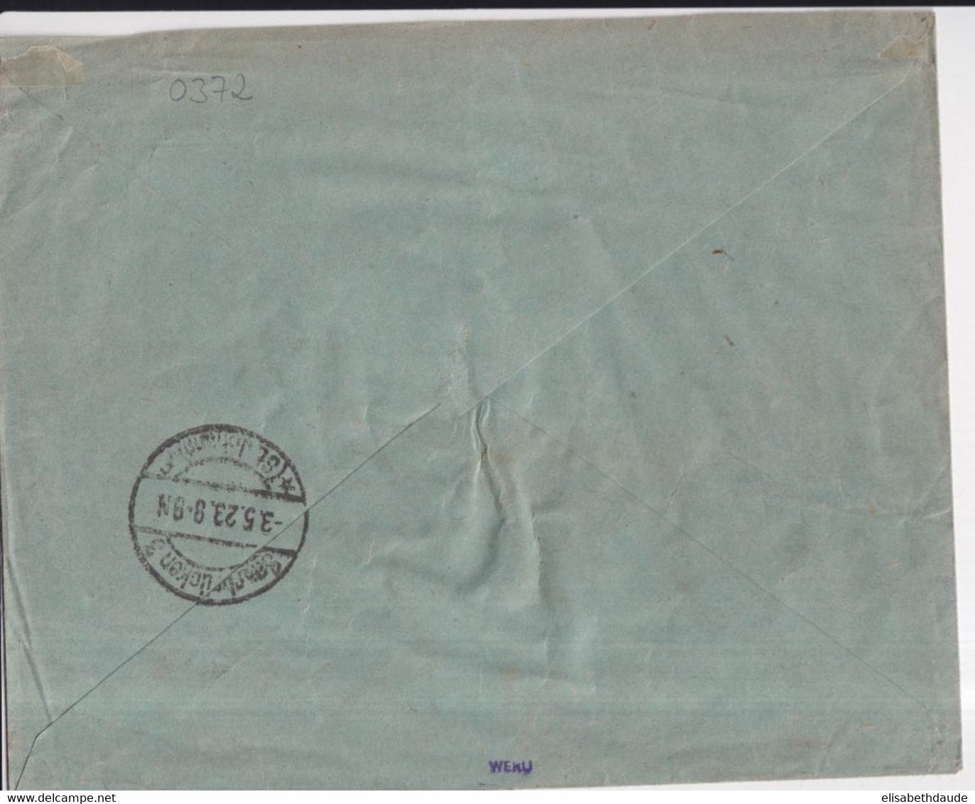 1923 - SEUL SUR LETTRE RECOMMANDEE De OTTWEILER => SAARBRÜCKEN - Covers & Documents