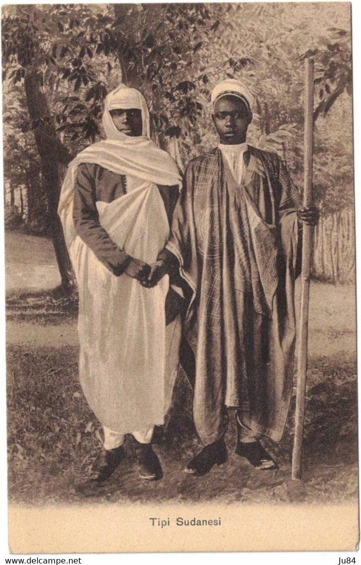 Soudan - Tipi Sudanesi - Cachet Militaire Italien - Comando Tolmetta - Carte Postale Pour Firenze (Italie) - 1915 - Sudan