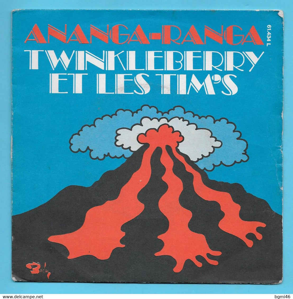 Disque Vinyle 45 Tours : TWINKLEBERRY ET LES TIM'S : ANANGA RANGA ..Scan A : Voir 2 Scans - Hard Rock En Metal