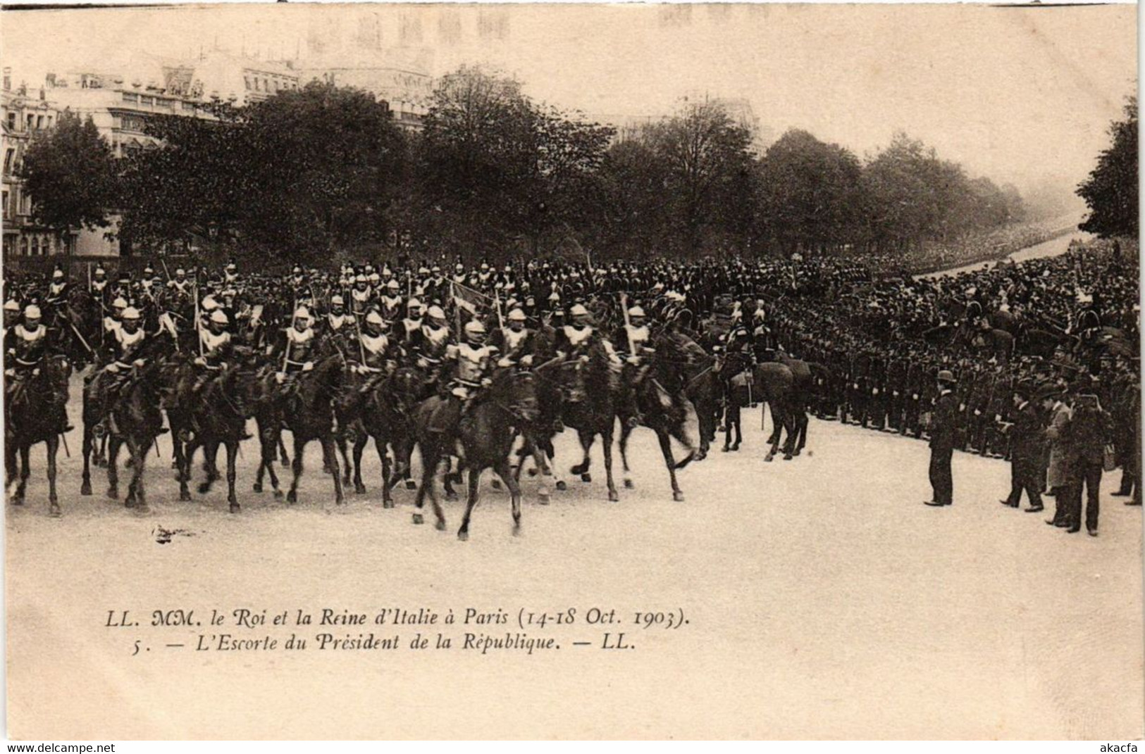 CPA PARIS Le Roi Et La Reine D'Italie Escorte Du Président (305508) - Receptions