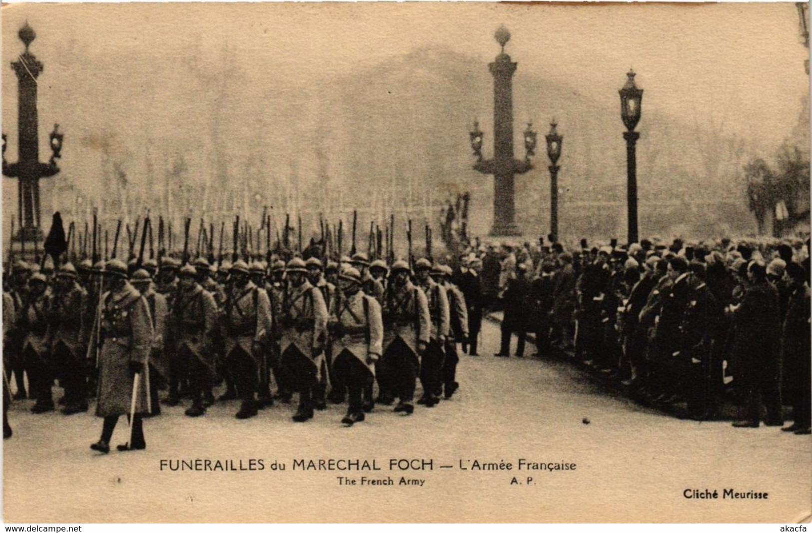 CPA PARIS Funéralles Du Maréchal FOCH Armée Francaise (305479) - Funerali