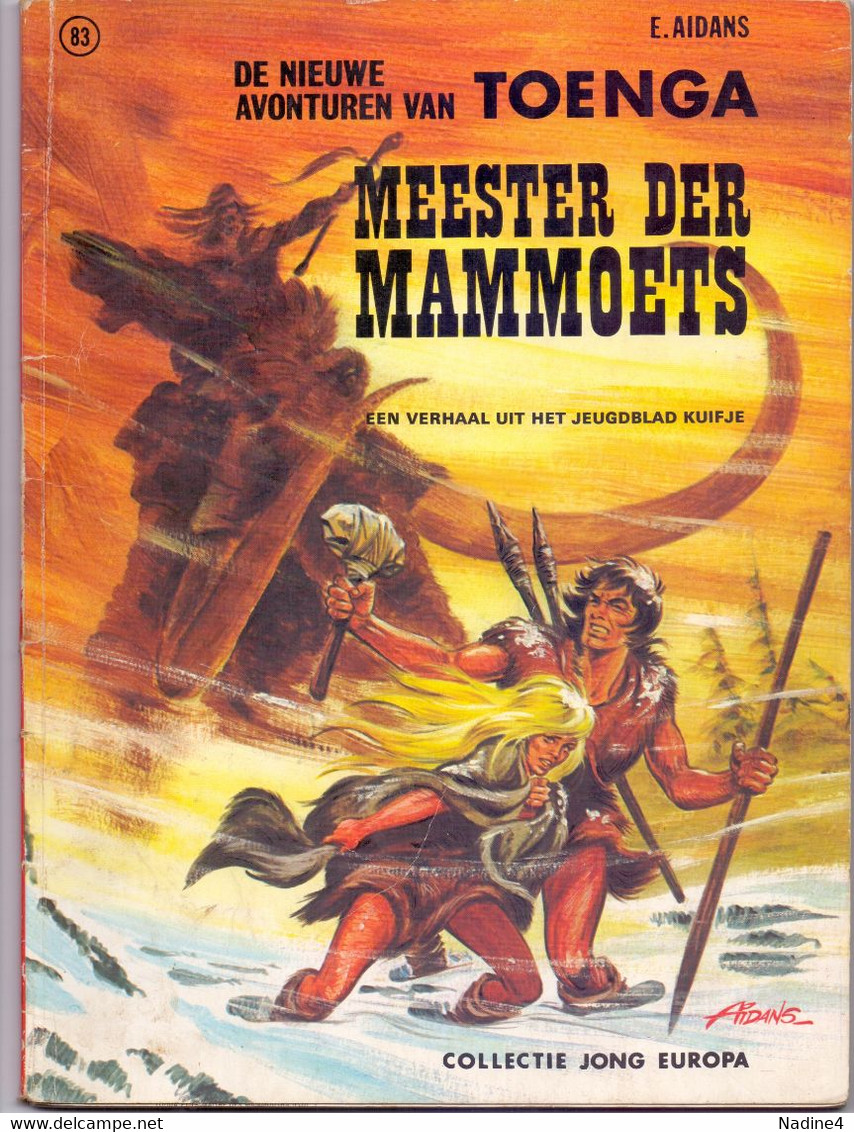 Strip Album - Toenga - De Meester Der Mammoets - E. Aidans - 1973 - Other & Unclassified