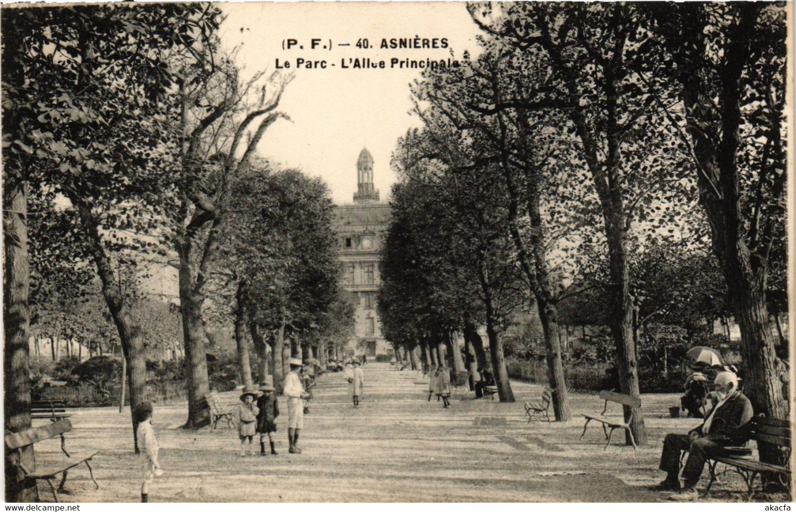 CPA ASNIERES - Le Parc - L'Allée Principale (297147) - Arnières