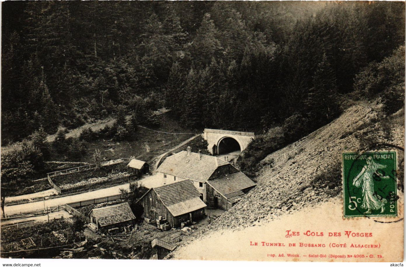 CPA Les Cols Des Vosges - Le Tunnel De BUSSANG (279286) - Col De Bussang