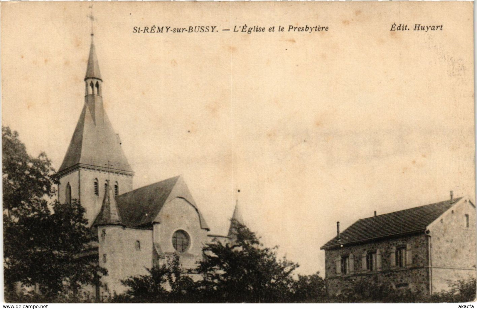 CPA St-RÉMY Sur BUSSY-L'Église Et Le Presbytere (347039) - Saint Remy En Bouzemont