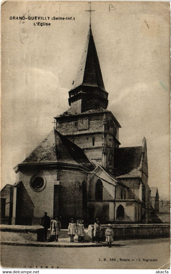 CPA Grand QUEVILLY-L'Église (348075) - Le Grand-quevilly