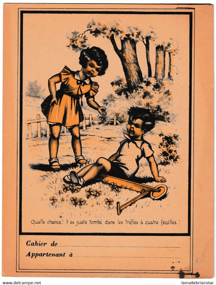 Protège Cahier , Ressemble à Germaine Bouret (pas De Signature), Trotinette, Publicité: Chez Marylène, Nantes - Enfants