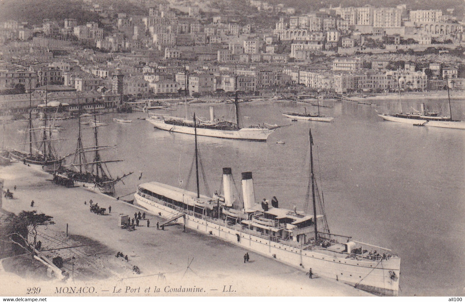 A21031 - MONACO LE PORT ET LA CONDAMINE SHIP HARBOUR POST CARD UNUSED - La Condamine