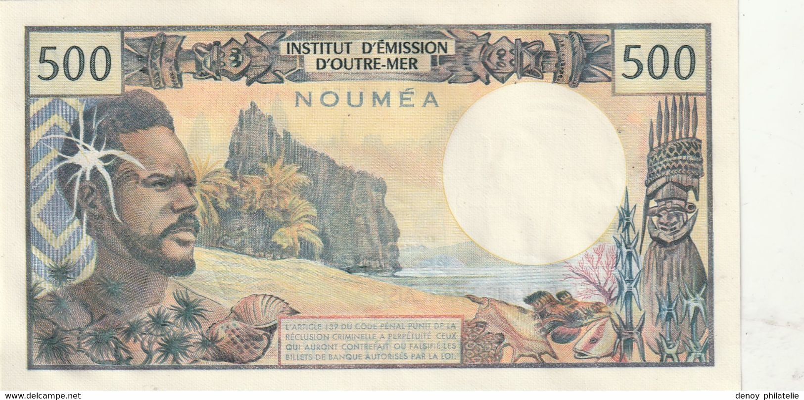 Nouvelle Calédonie Billet De 500  Francs Au Dos Nouméa Signature 1 Neuf - Altri – Oceania
