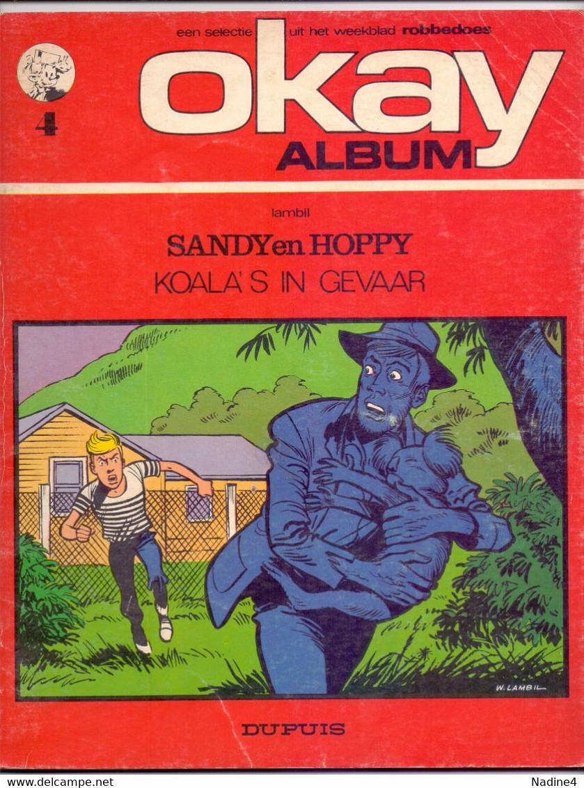 Strip Album - Sandy & Hoppy - Koala's In Gevaar - Lambil - 1966 - Sonstige & Ohne Zuordnung