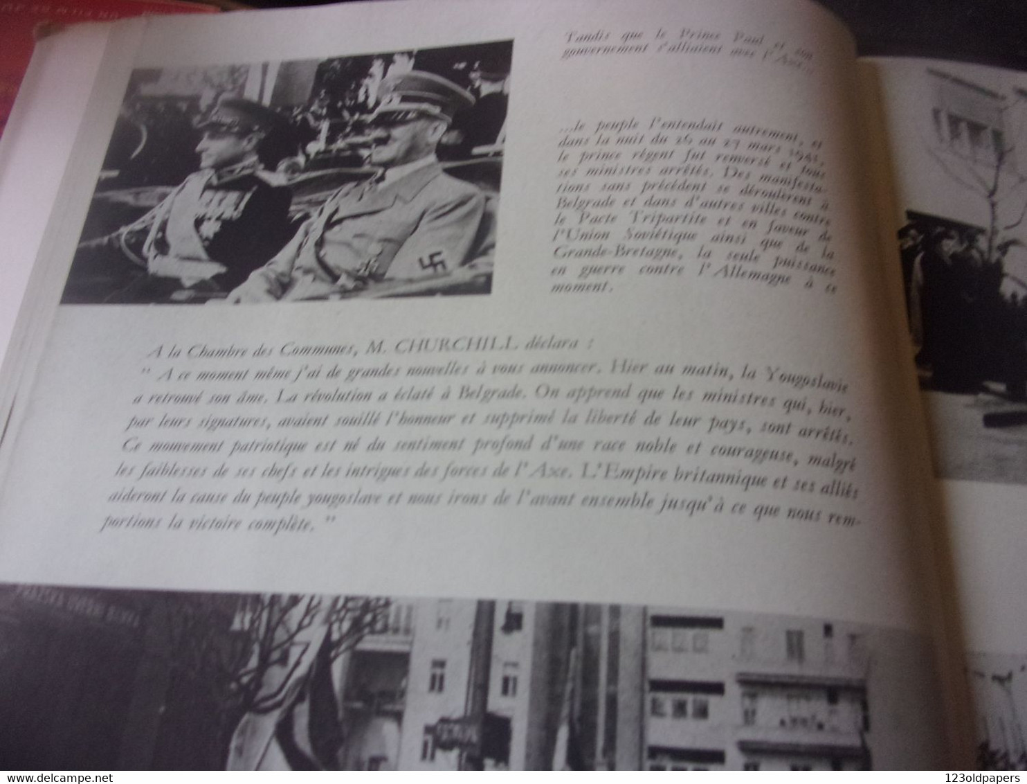 ♥️WWII  Les Peuples Yougoslaves Dans la Lutte pour la Liberté - Cassin René 1945 tito HITLER PENDAISON DECAPITAION ..
