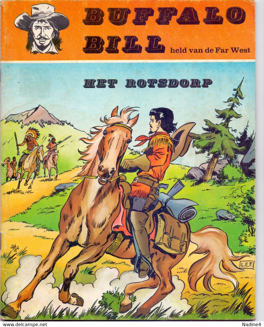 Strip Album - Buffalo Bill - Het Rotsdorp - 1968 - Autres & Non Classés