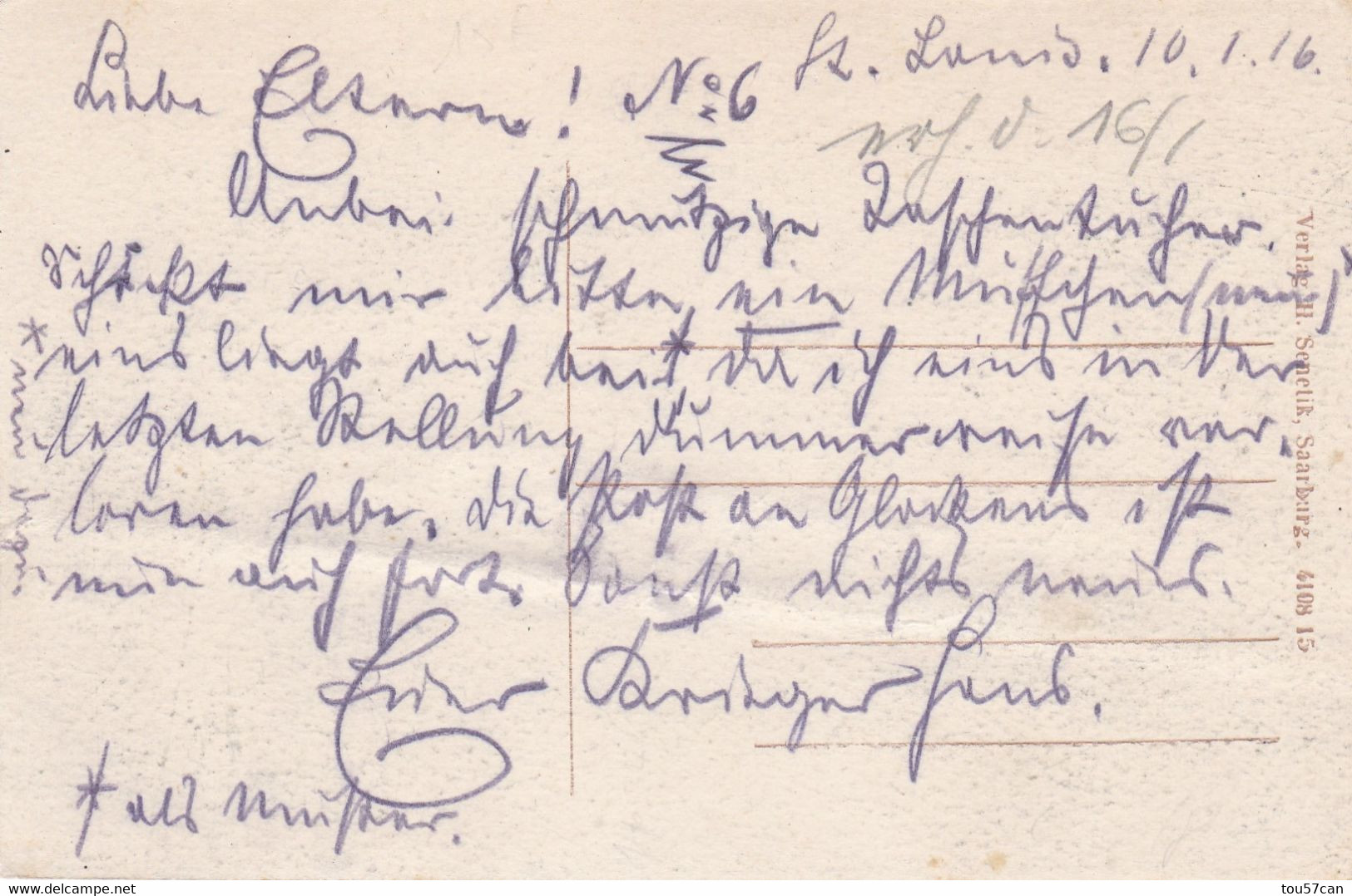 ARZWEILER - ARZVILLER - SARREBOURG  - MOSELLE -  (57) -  CPA BIEN ANIMEE DE 1916....GRÜSS AUS ARZWEILER I. LOTHR.... - Sarrebourg