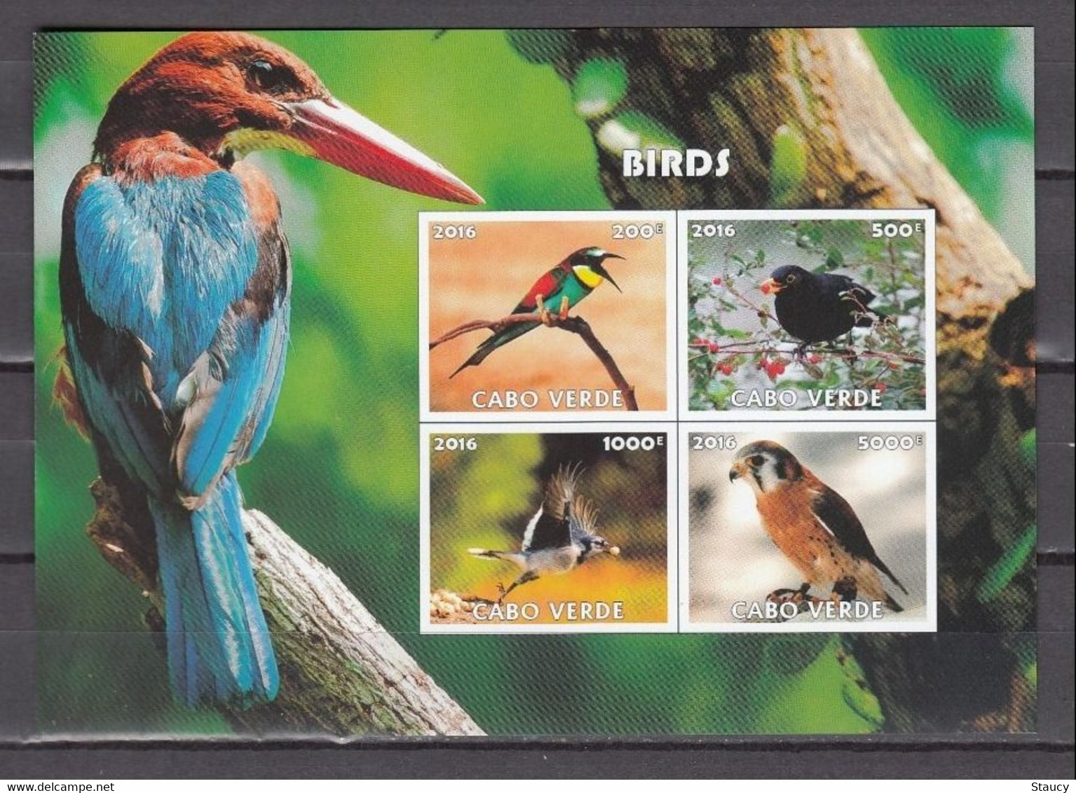 Cabo Verde 2016 BIRDS 4v MINIATURE SHEET MNH As Per Scan - Flamingos