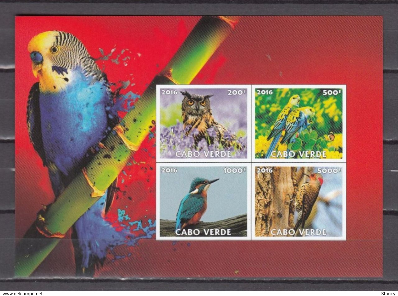 Cabo Verde 2016 BIRDS 4v MINIATURE SHEET MNH As Per Scan - Flamingo