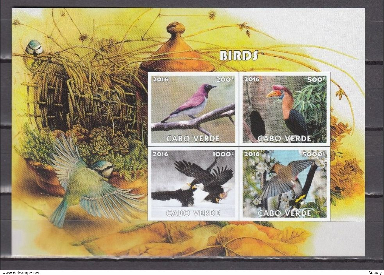 Cabo Verde 2016 BIRDS 4v MINIATURE SHEET MNH As Per Scan - Flamingos