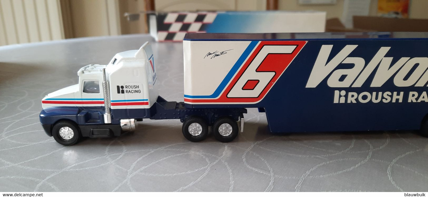 CORGI 91385 RACE Image  KENWORTH RACING TRANSPORTER VALVOLINE ROUSH RACINGCORGI 91385 RACE Image  KENWORTH RACING TRANSP - Corgi