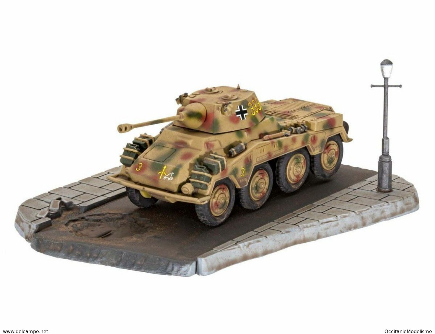 Revell - SET Sd.Kfz. 234/2 PUMA + Peintures + Colle Maquette Militaire Kit Plastique Réf. 03298 Neuf NBO 1/76 - Veicoli Militari