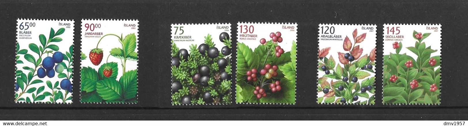 Iceland 2005/7 MNH Berries - Booklets