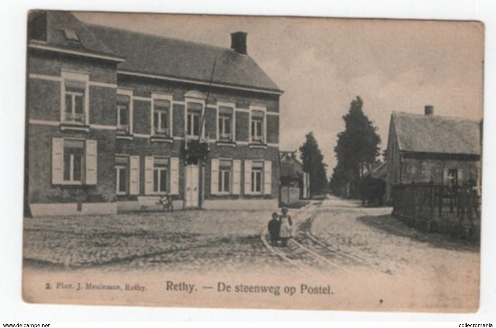 1 Oude Postkaart RETHY  Retie  De Steenweg Op POSTEL - Retie