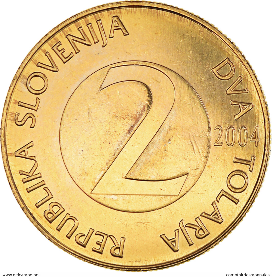 Monnaie, Slovénie, 2 Tolarja, 2004, SPL+, Nickel-Cuivre, KM:5 - Slovénie