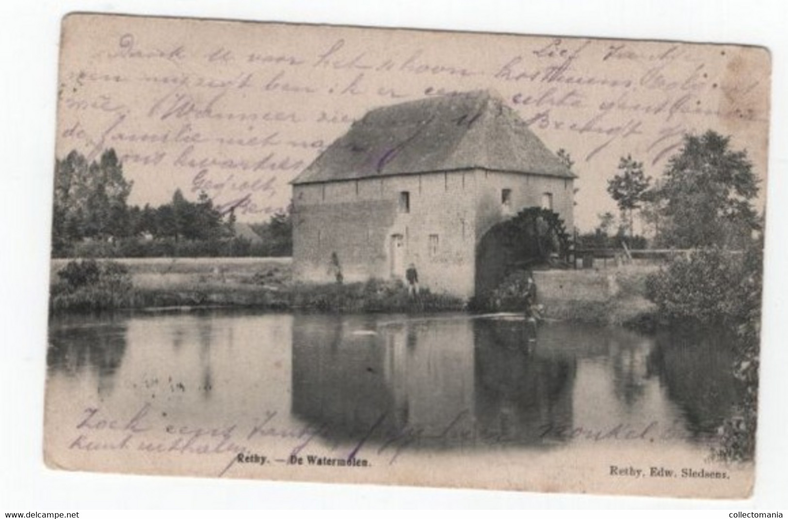 1 Oude Postkaart RETHY  Retie De Watermolen  1905 - Retie