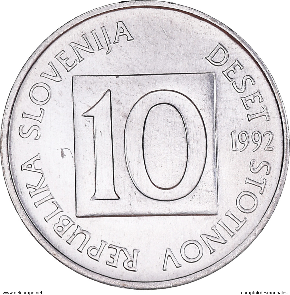 Monnaie, Slovénie, 10 Stotinov, 1992, SPL+, Aluminium, KM:7 - Slowenien