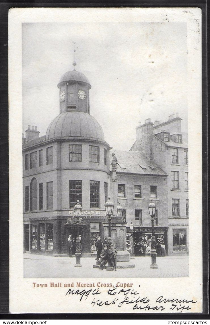 CPA ECOSSE - Cupar, Town Hall And Mercat Cross - Fife