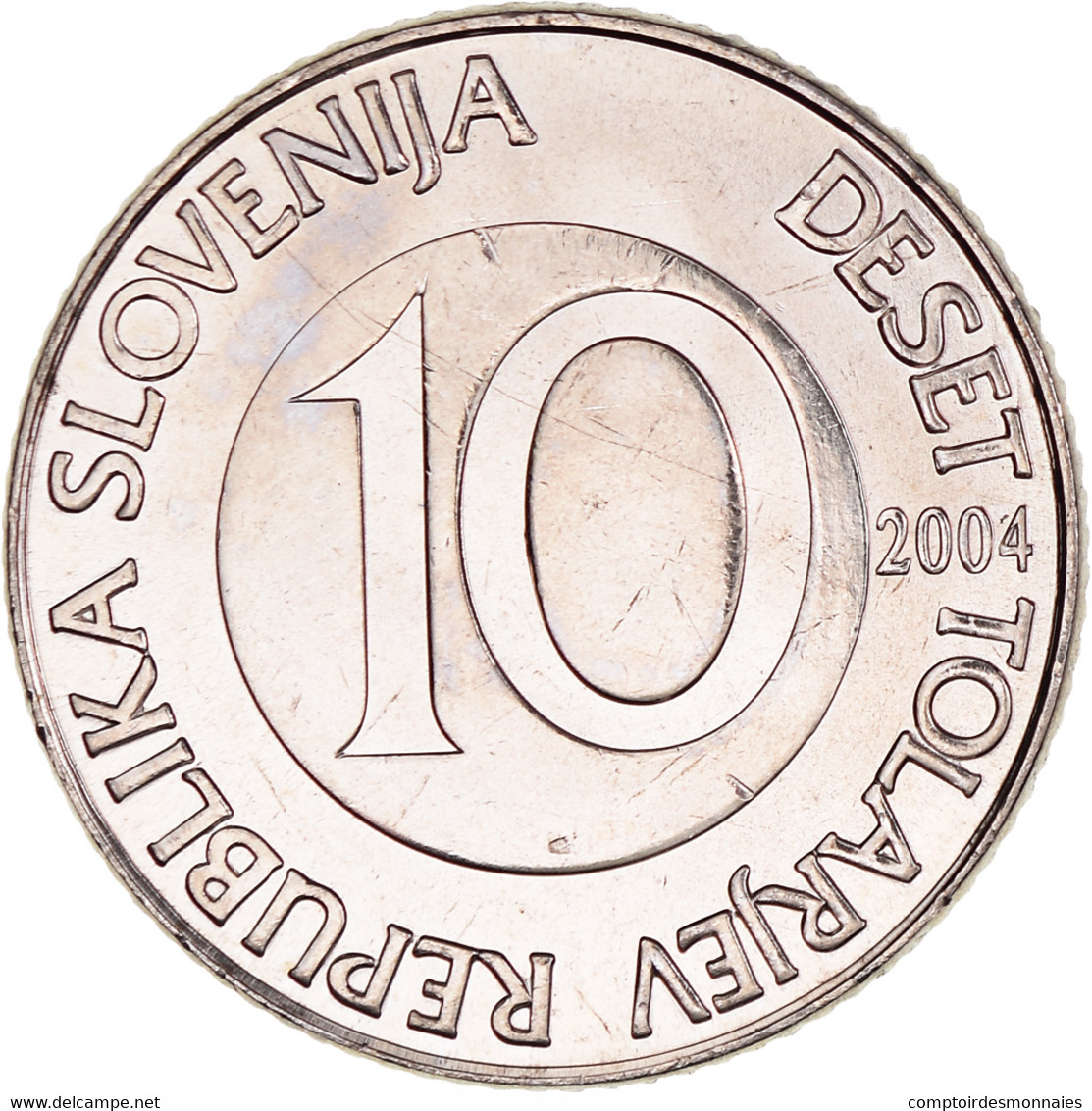 Monnaie, Slovénie, 10 Tolarjev, 2004, SPL+, Cupro-nickel, KM:41 - Slovenia