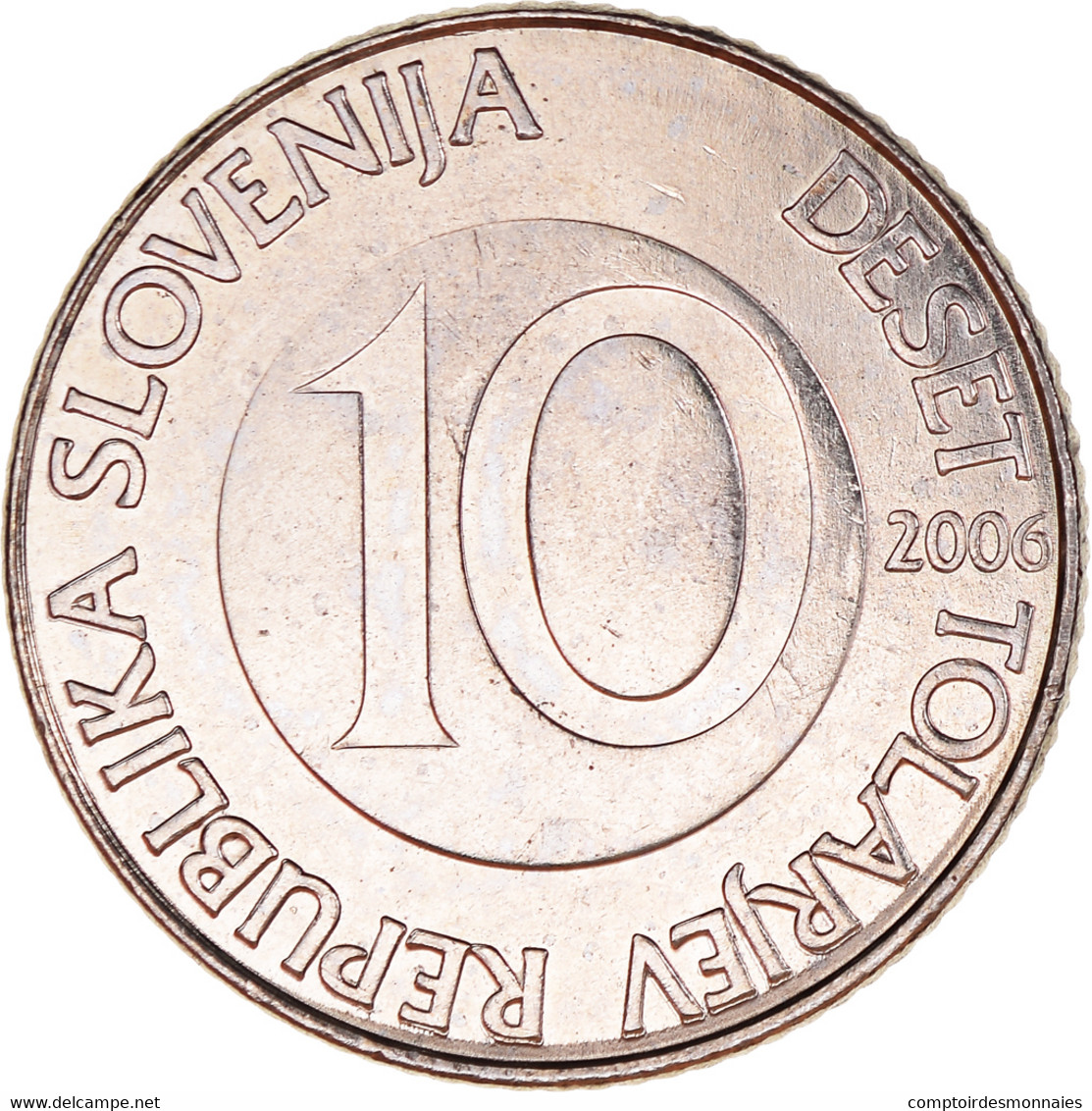 Monnaie, Slovénie, 10 Tolarjev, 2006, SUP+, Cupro-nickel, KM:41 - Slovénie