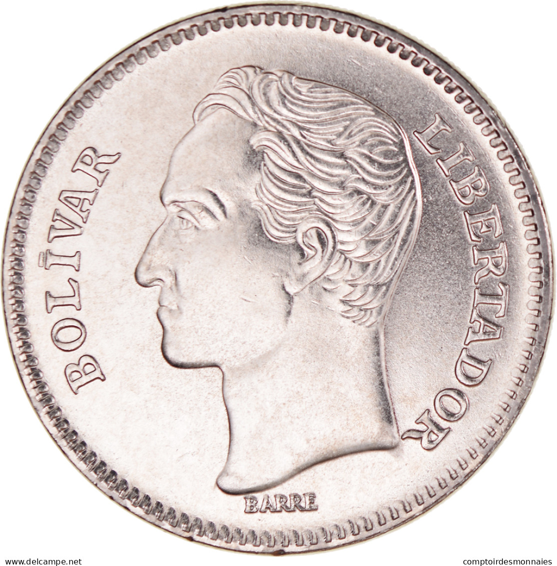 Monnaie, Venezuela, 5 Bolivares, 1989, Werdohl, SPL+, Nickel Clad Steel - Venezuela