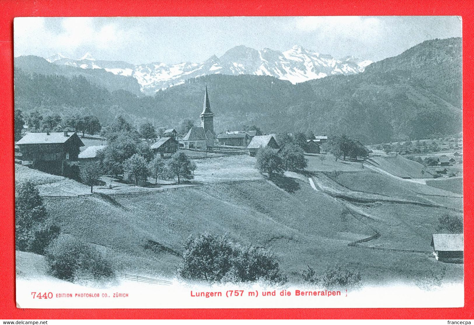 9630 - SUISSE - LUNGERN Und Die Berneralpen - Lungern